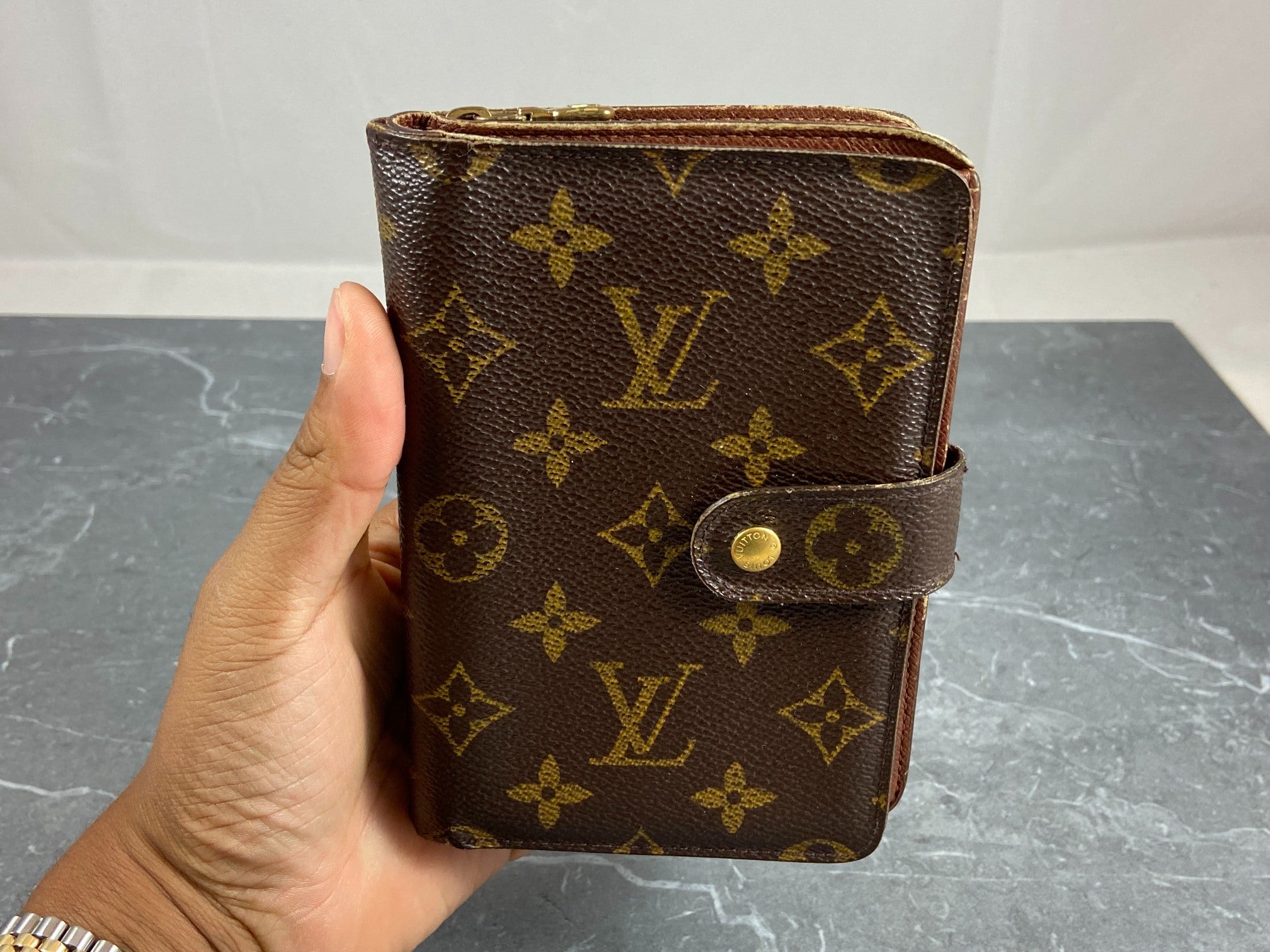Louis Vuitton Porto Paper Zip Wallet Monogram Canvas