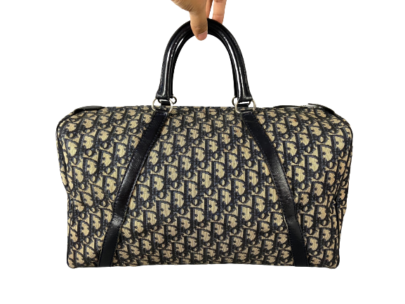 Christian Dior Boston / Duffle Bag Blue Trotter Monogram