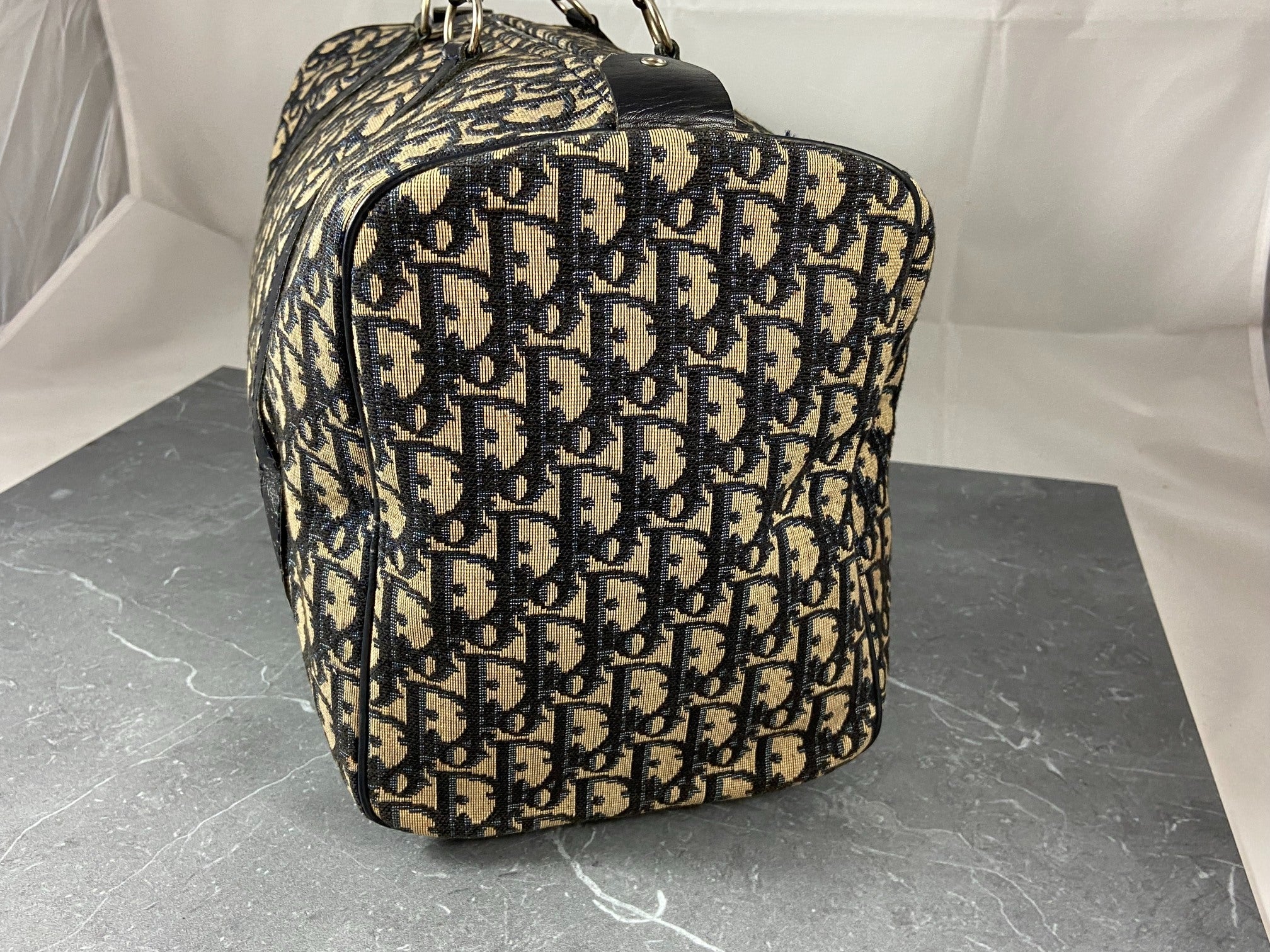 Christian Dior Boston / Duffle Bag Blue Trotter Monogram