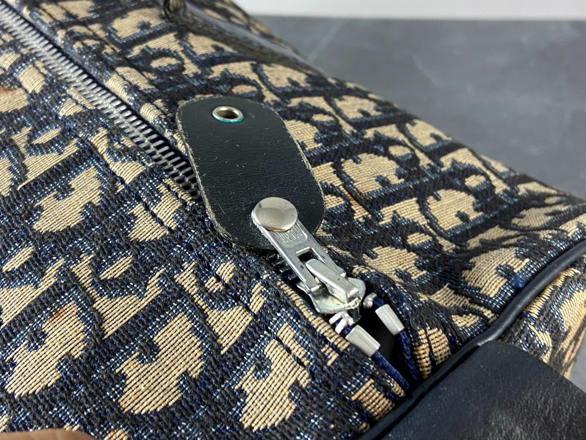 Christian Dior Boston / Duffle Bag Blue Trotter Monogram