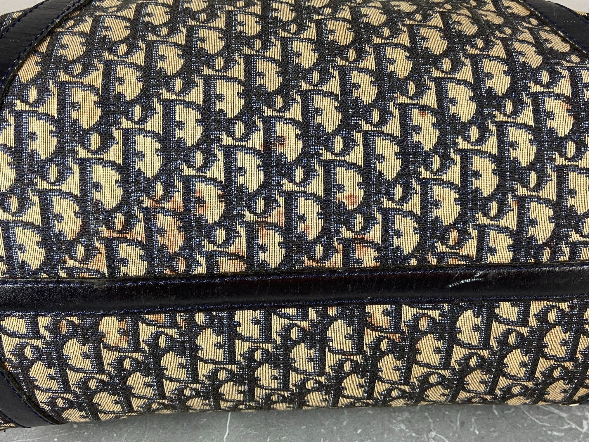 Christian Dior Boston / Duffle Bag Blue Trotter Monogram