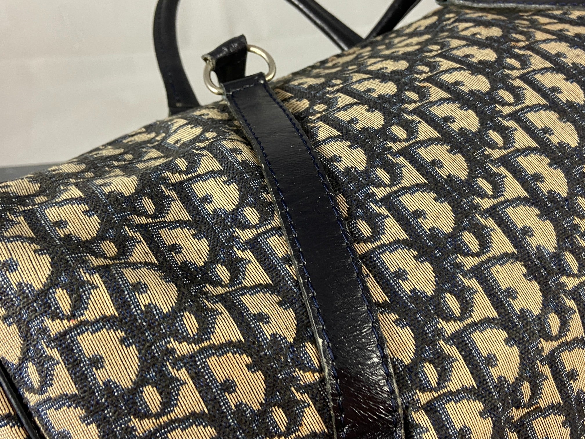 Christian Dior Boston / Duffle Bag Blue Trotter Monogram