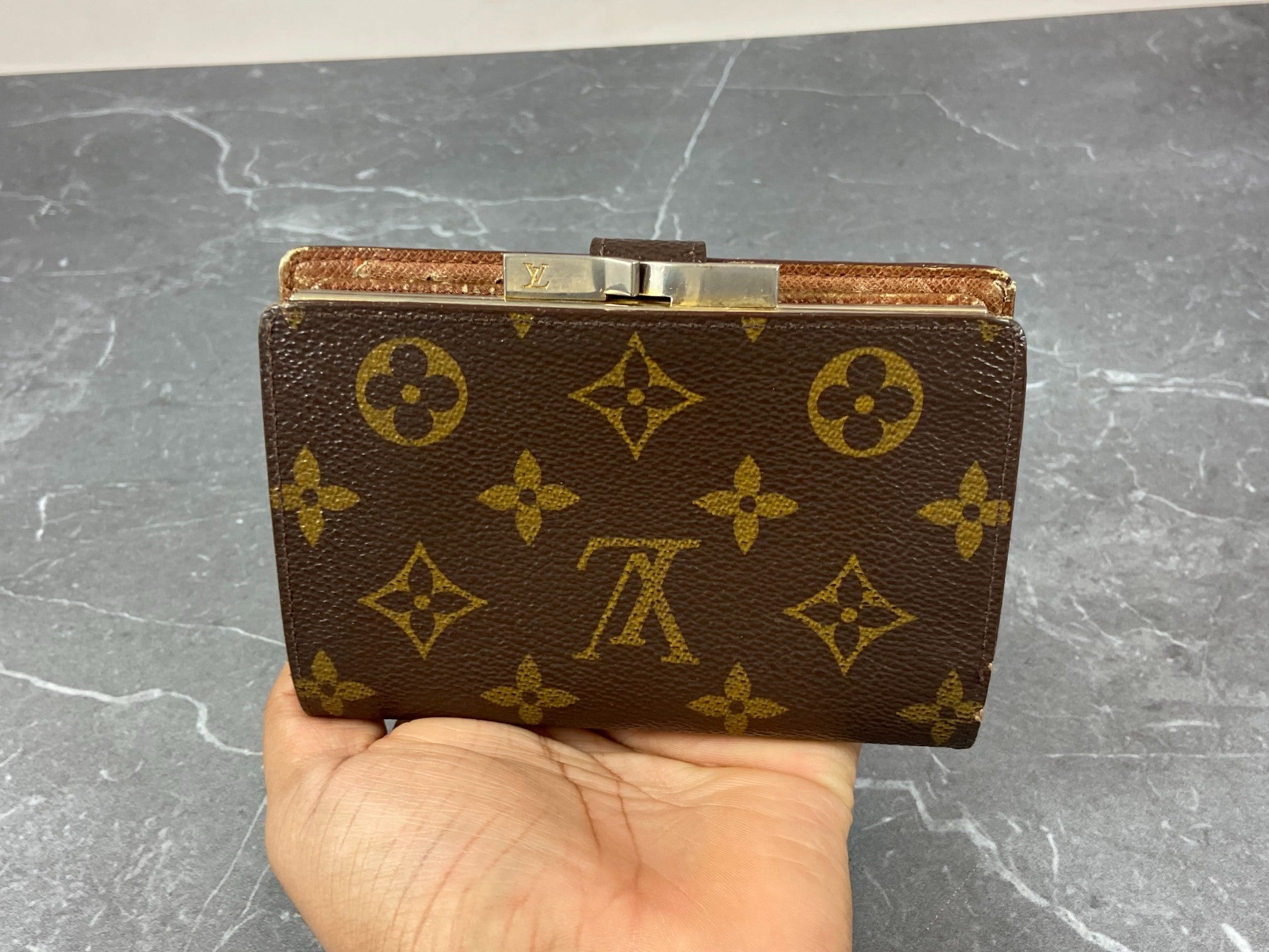 Louis Vuitton French Compact Wallet Monogram Canvas