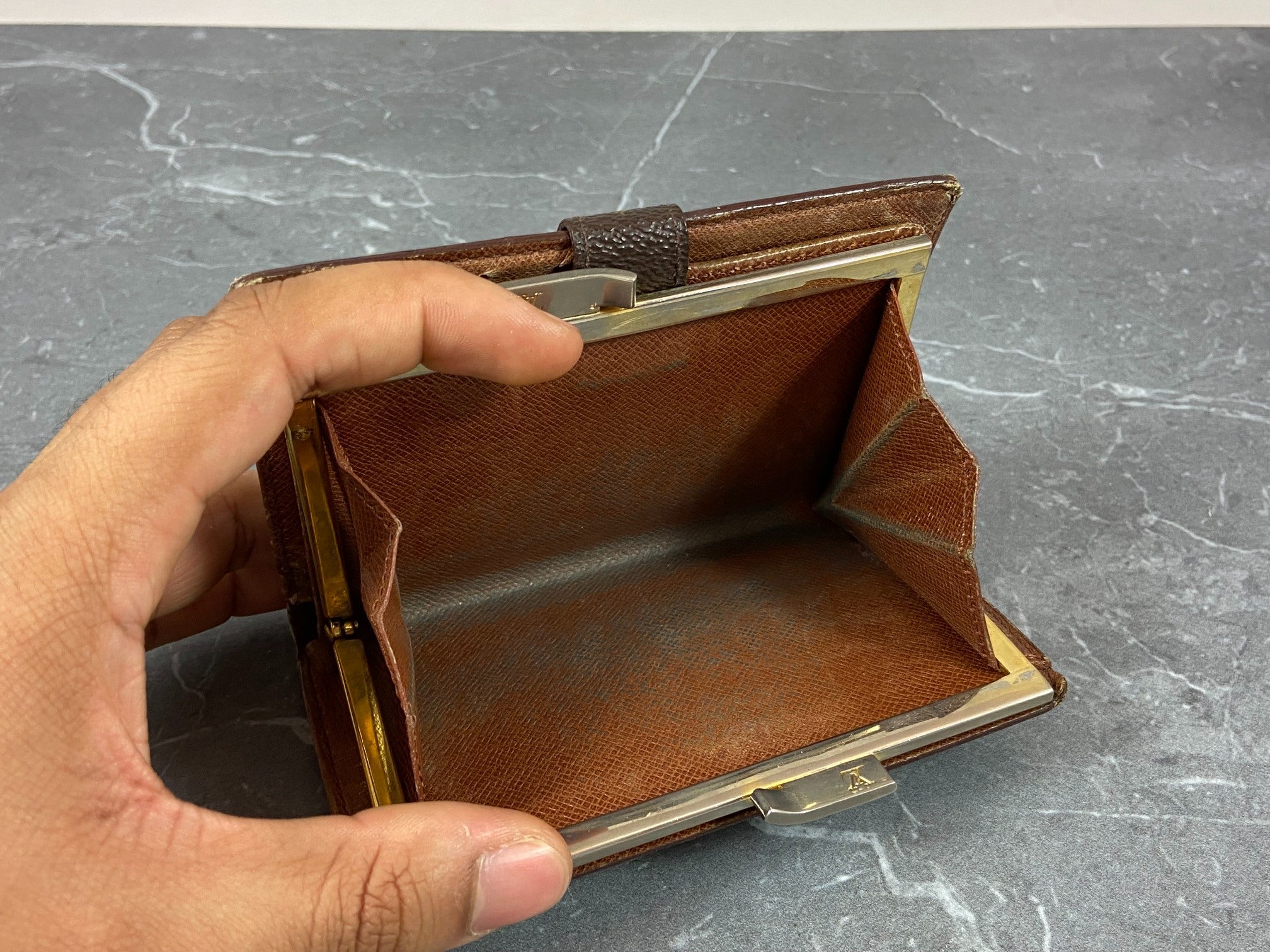 Louis Vuitton French Compact Wallet Monogram Canvas