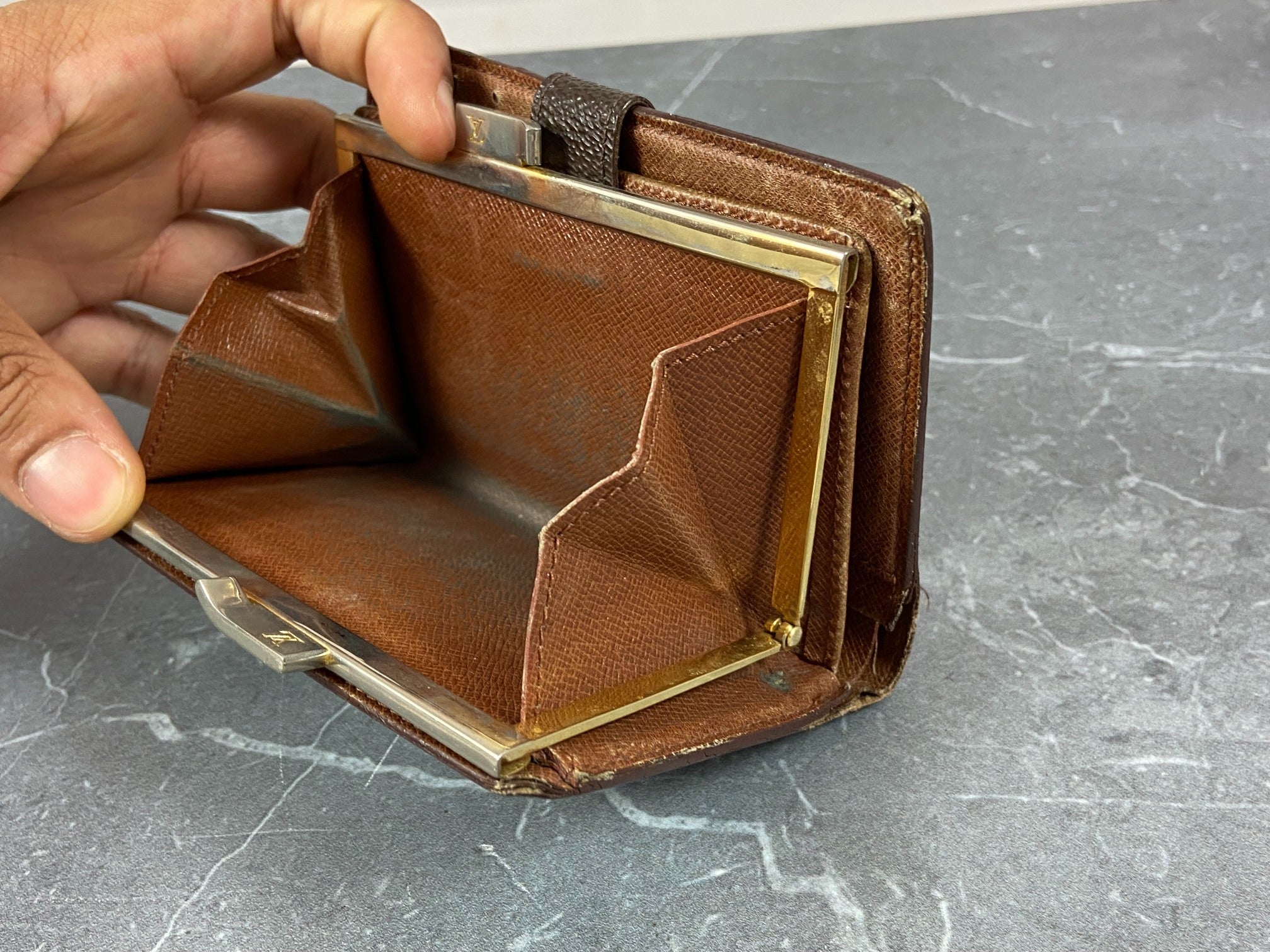 Louis Vuitton French Compact Wallet Monogram Canvas