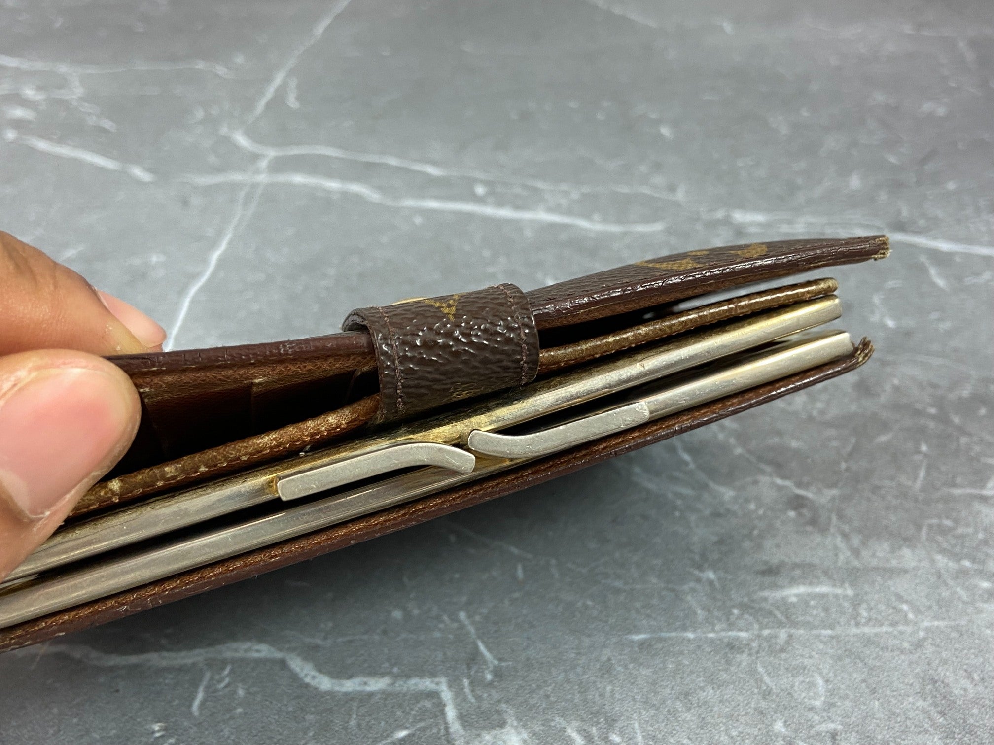 Louis Vuitton French Compact Wallet Monogram Canvas