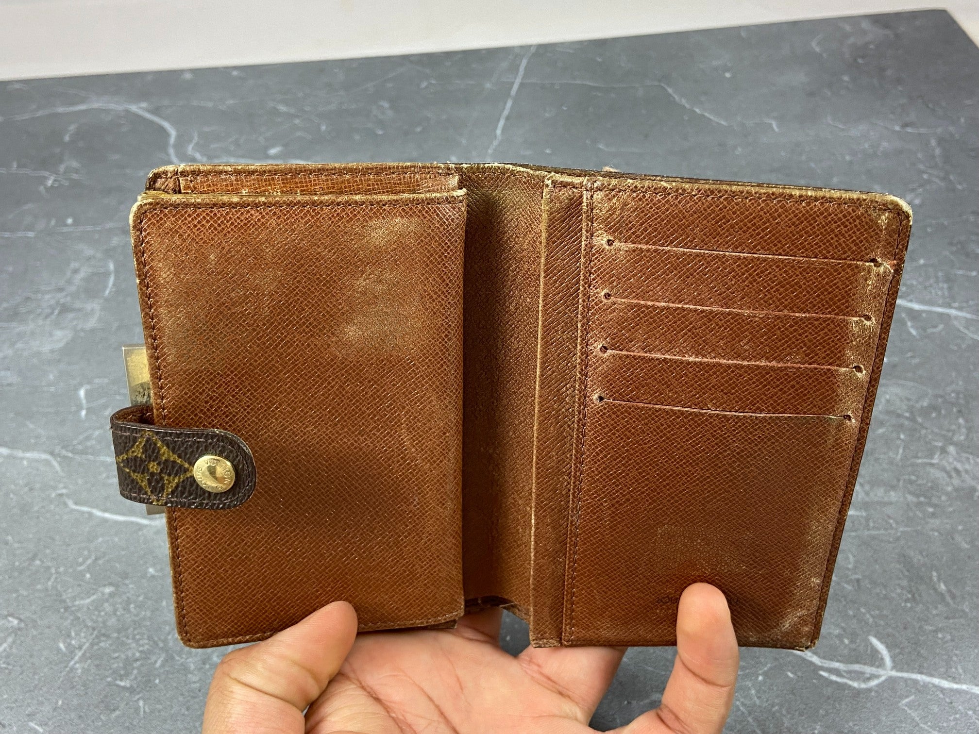 Louis Vuitton French Compact Wallet Monogram Canvas