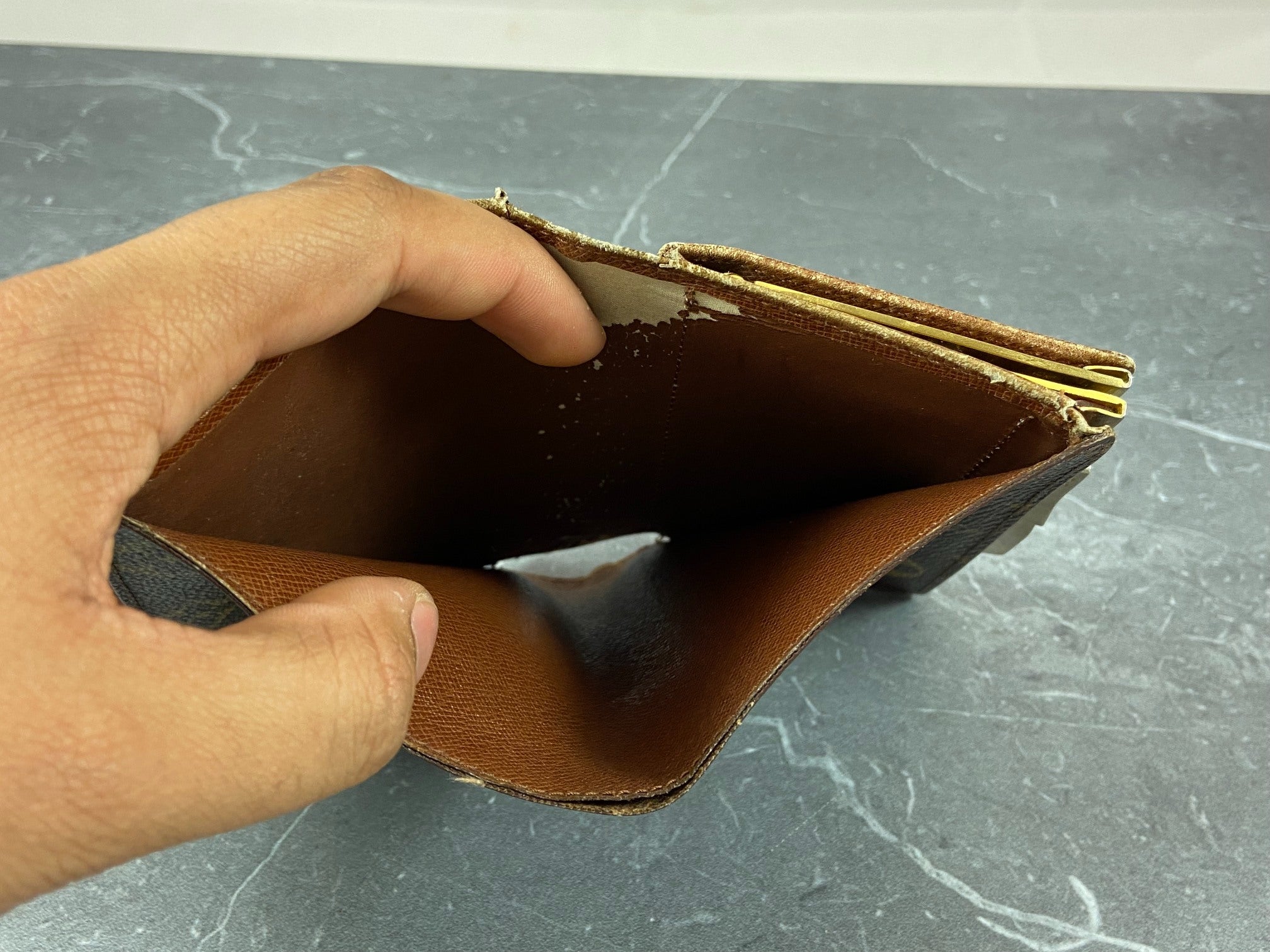 Louis Vuitton French Compact Wallet Monogram Canvas