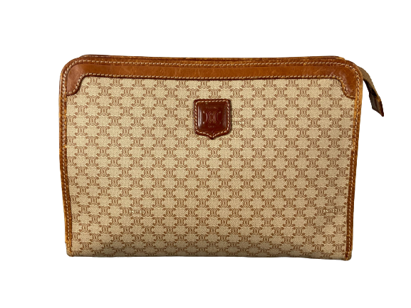 Celine Macadam Clutch Beige