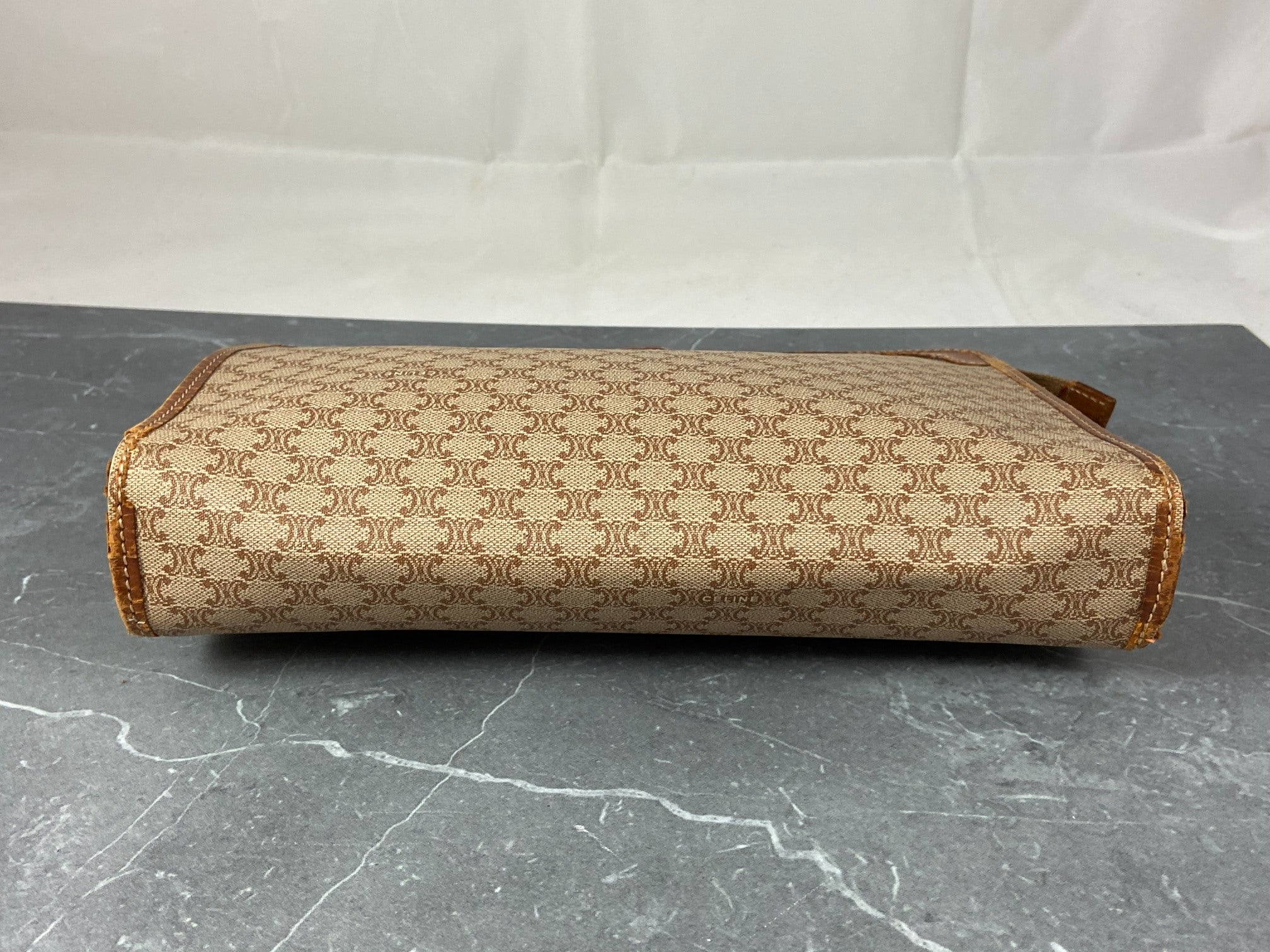 Celine Macadam Clutch Beige