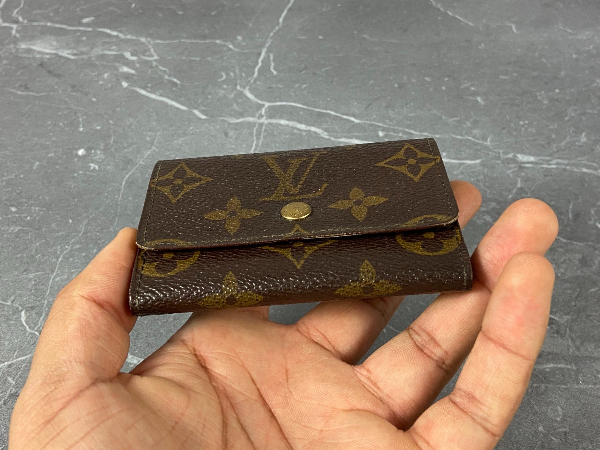 Louis Vuitton Small Wallet / Card Case Monogram Canvas