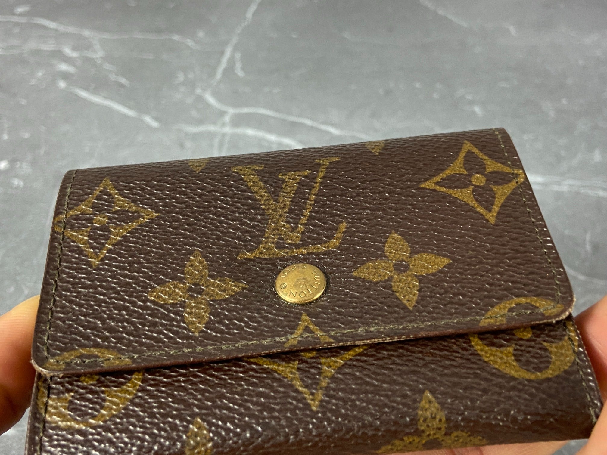 Louis Vuitton Small Wallet / Card Case Monogram Canvas