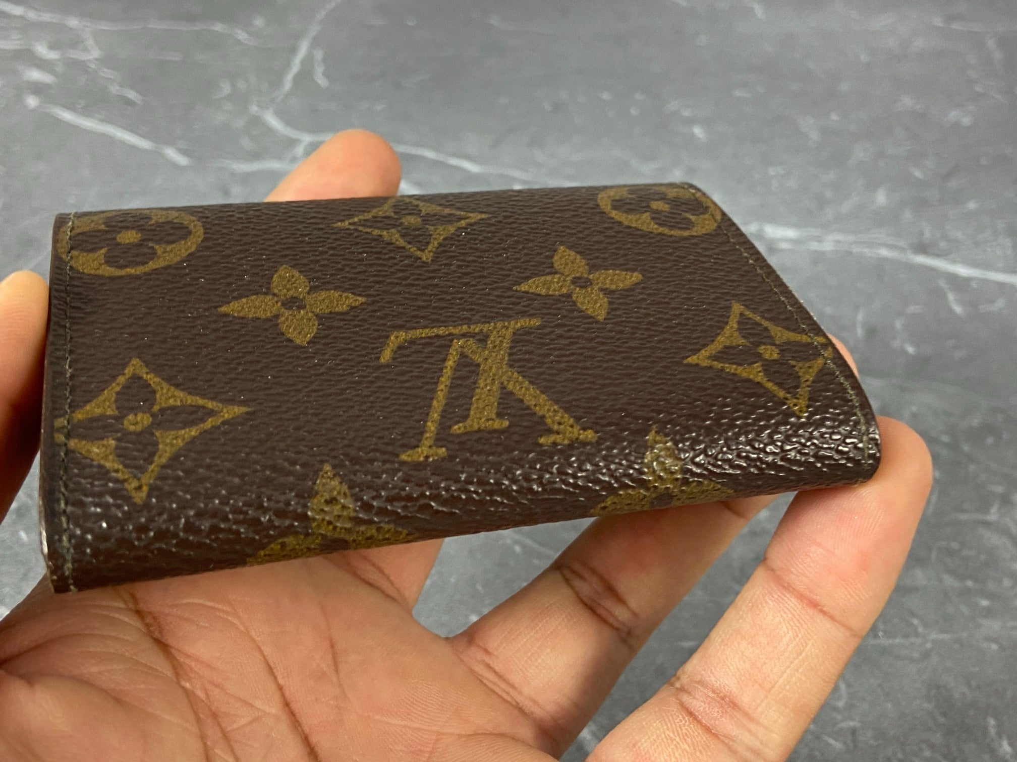 Louis Vuitton Small Wallet / Card Case Monogram Canvas