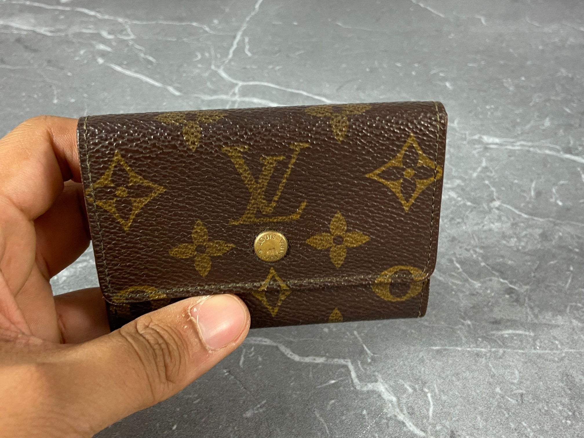 Louis Vuitton Small Wallet / Card Case Monogram Canvas
