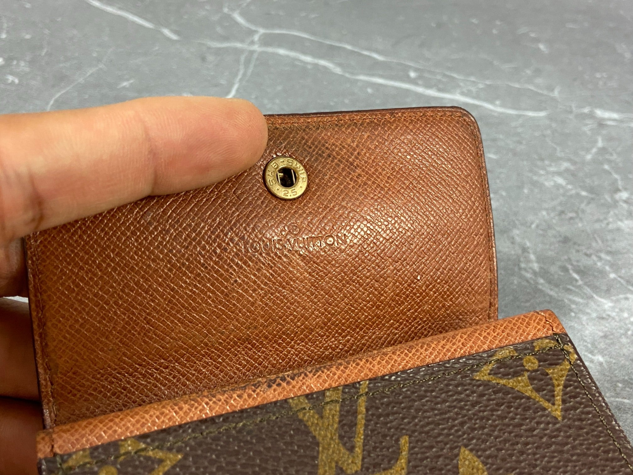 Louis Vuitton Small Wallet / Card Case Monogram Canvas