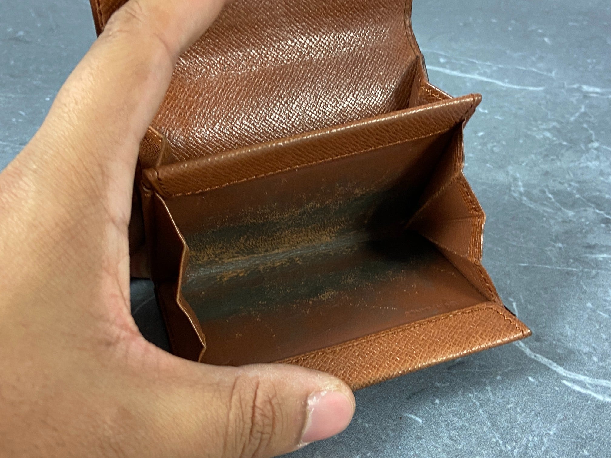 Louis Vuitton Small Wallet / Card Case Monogram Canvas