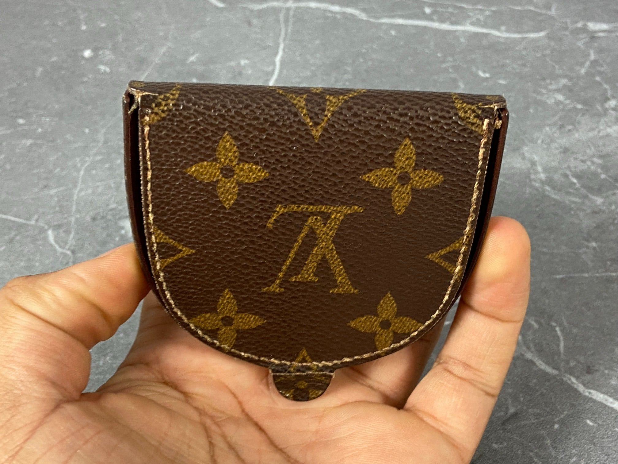Louis Vuitton Coin Wallet Gousset Monogram Canvas