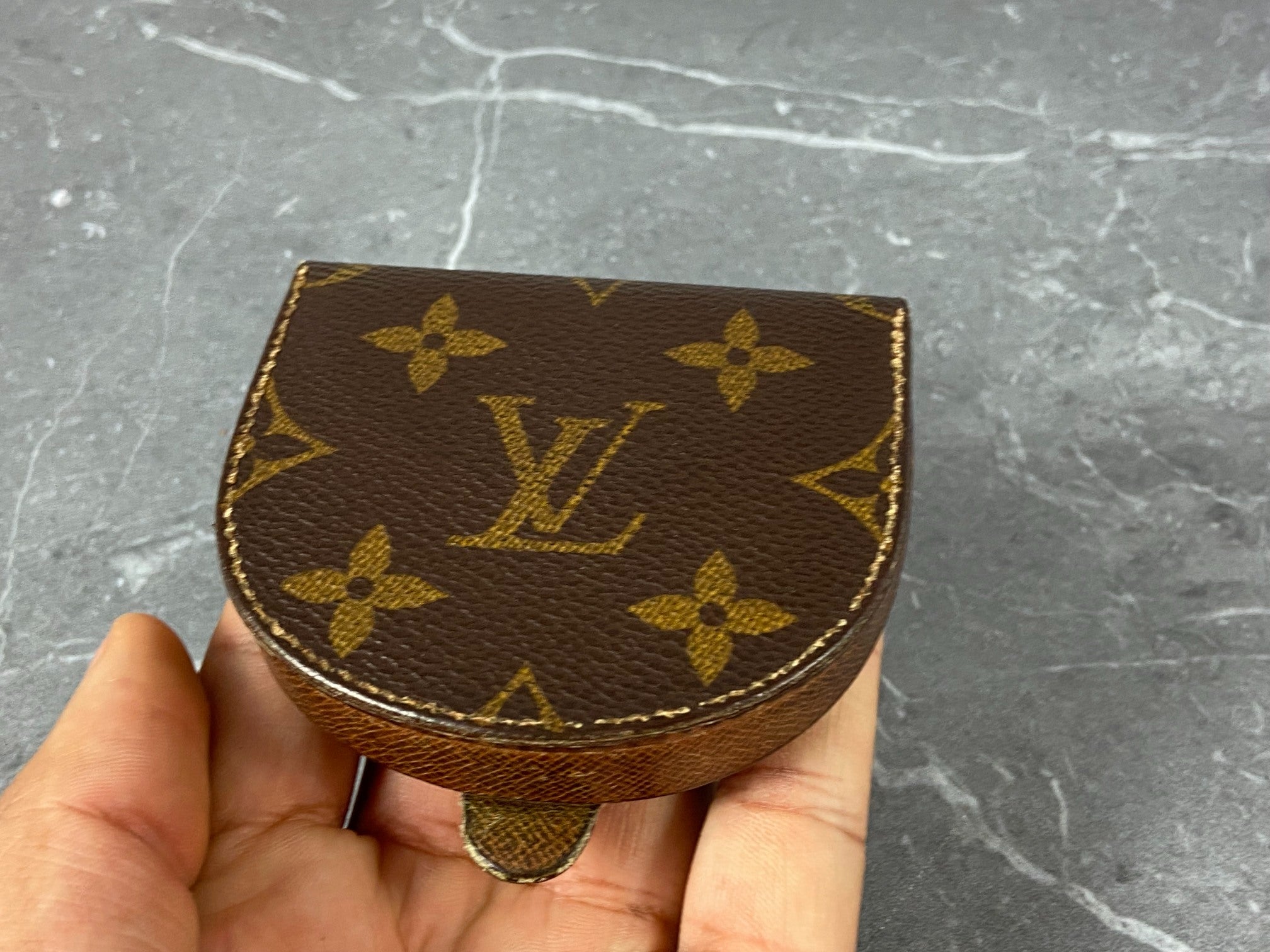 Louis Vuitton Coin Wallet Gousset Monogram Canvas