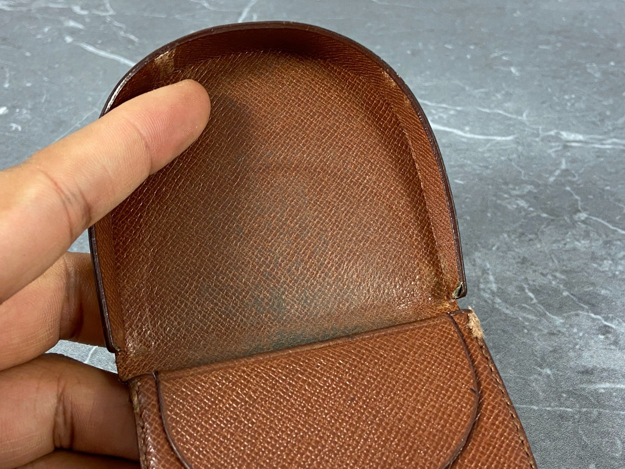 Louis Vuitton Coin Wallet Gousset Monogram Canvas