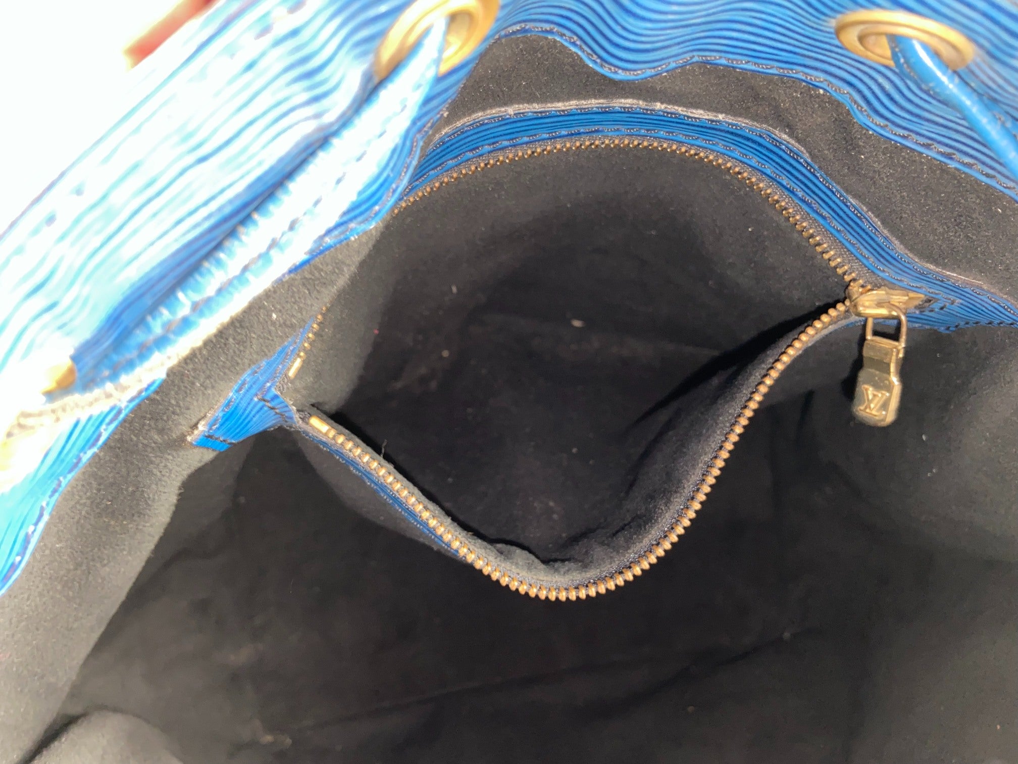 Louis Vuitton Sac Noé Petit Blue Epi Leather