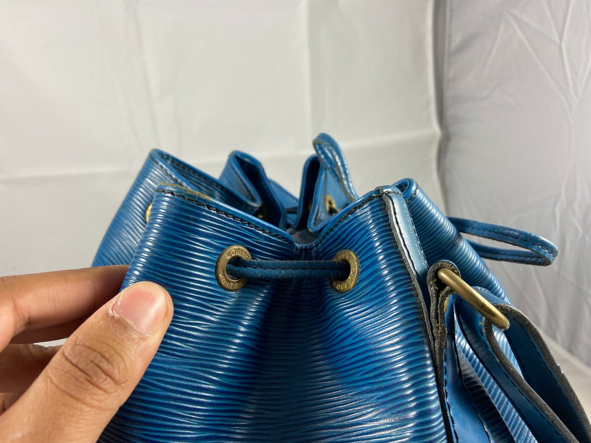 Louis Vuitton Sac Noé Petit Blue Epi Leather