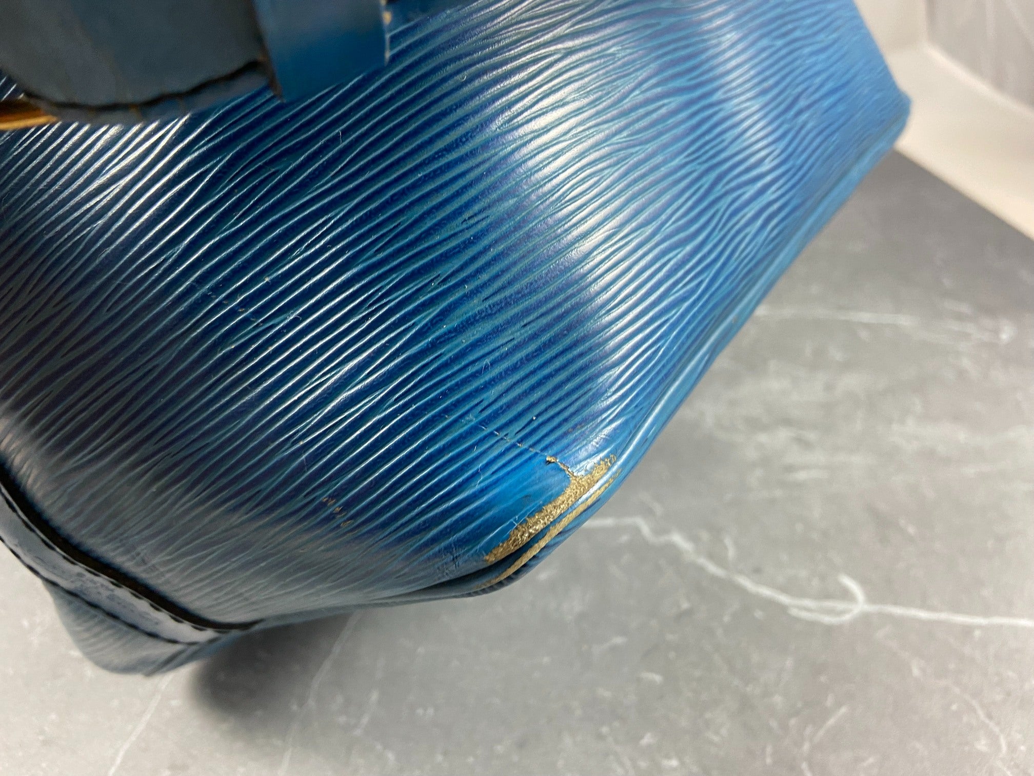 Louis Vuitton Sac Noé Petit Blue Epi Leather