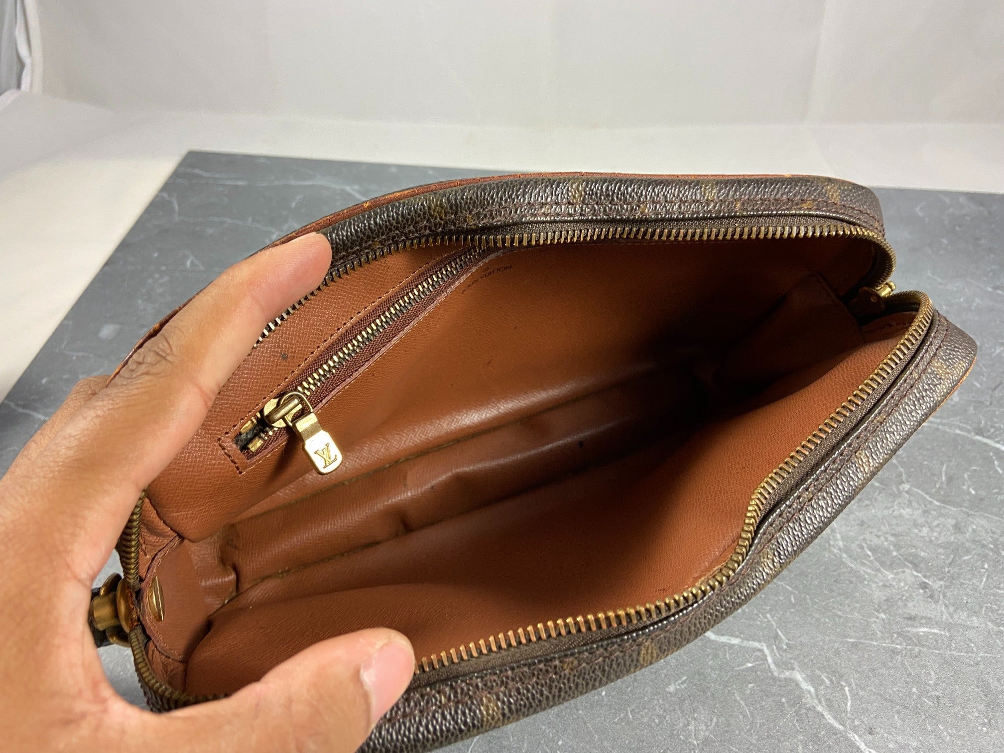 Louis Vuitton Marly Dragonne Clutch Monogram Canvas