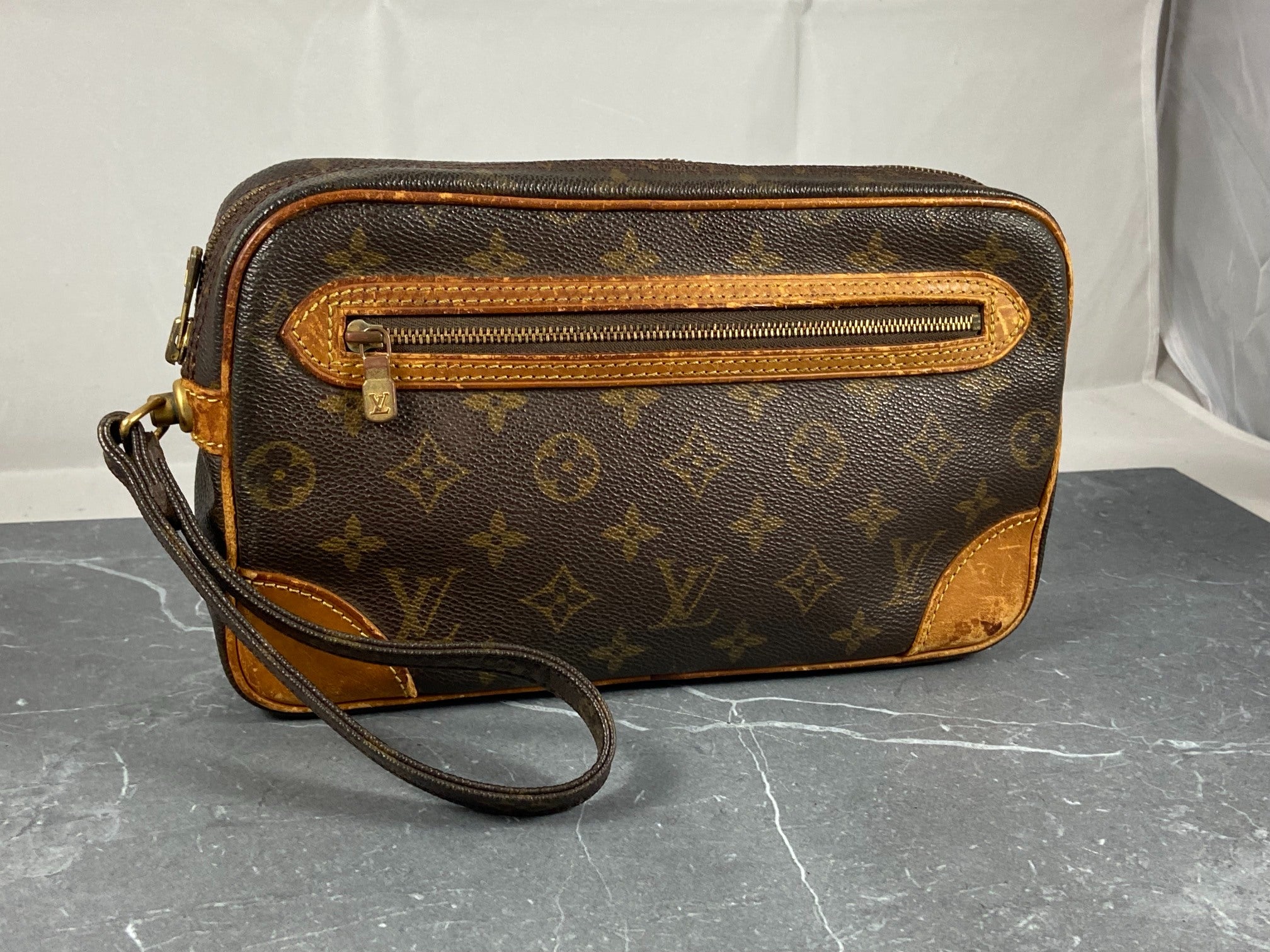 Louis Vuitton Marly Dragonne Clutch Monogram Canvas