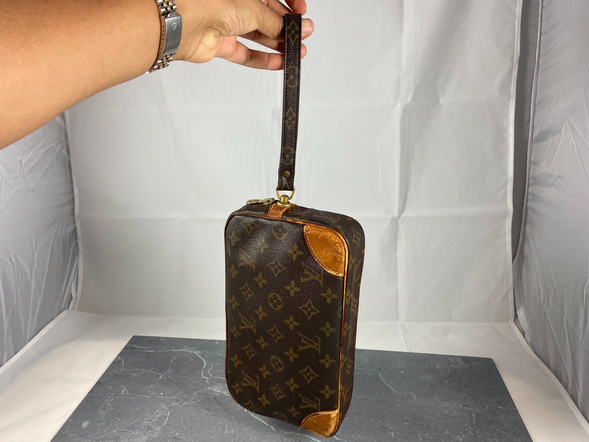 Louis Vuitton Marly Dragonne Clutch Monogram Canvas