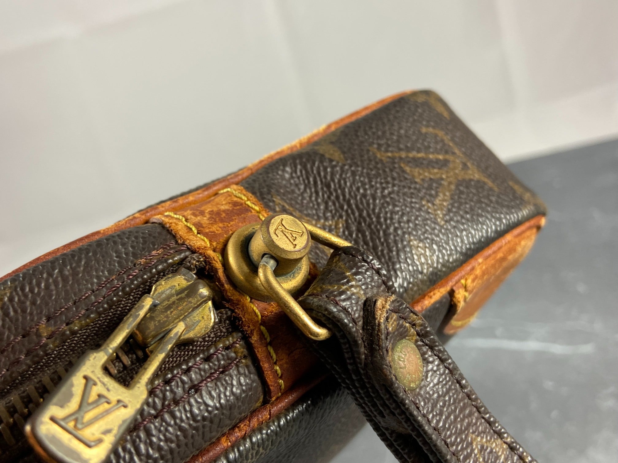 Louis Vuitton Marly Dragonne Clutch Monogram Canvas