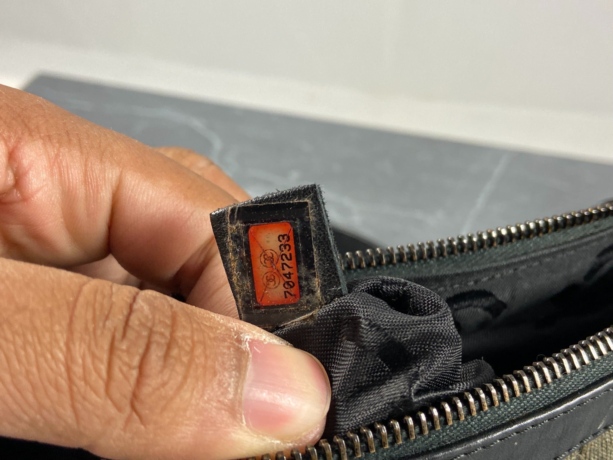 Chanel Wool Hand / Shoulder Bag Black