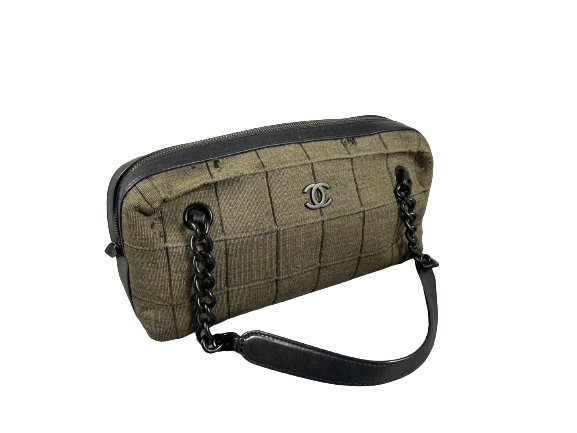 Chanel Wool Hand / Shoulder Bag Grey