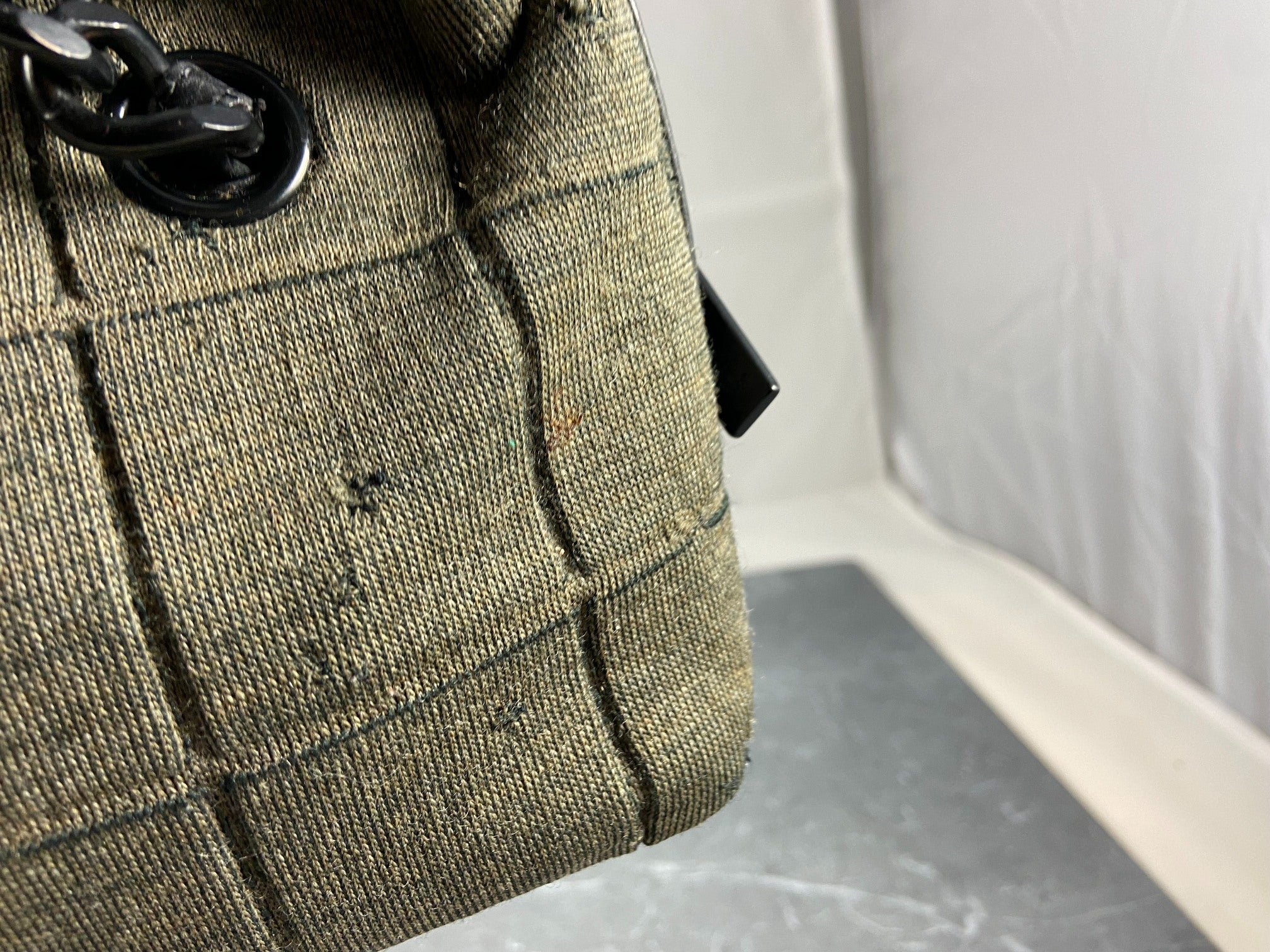 Chanel Wool Hand / Shoulder Bag Black