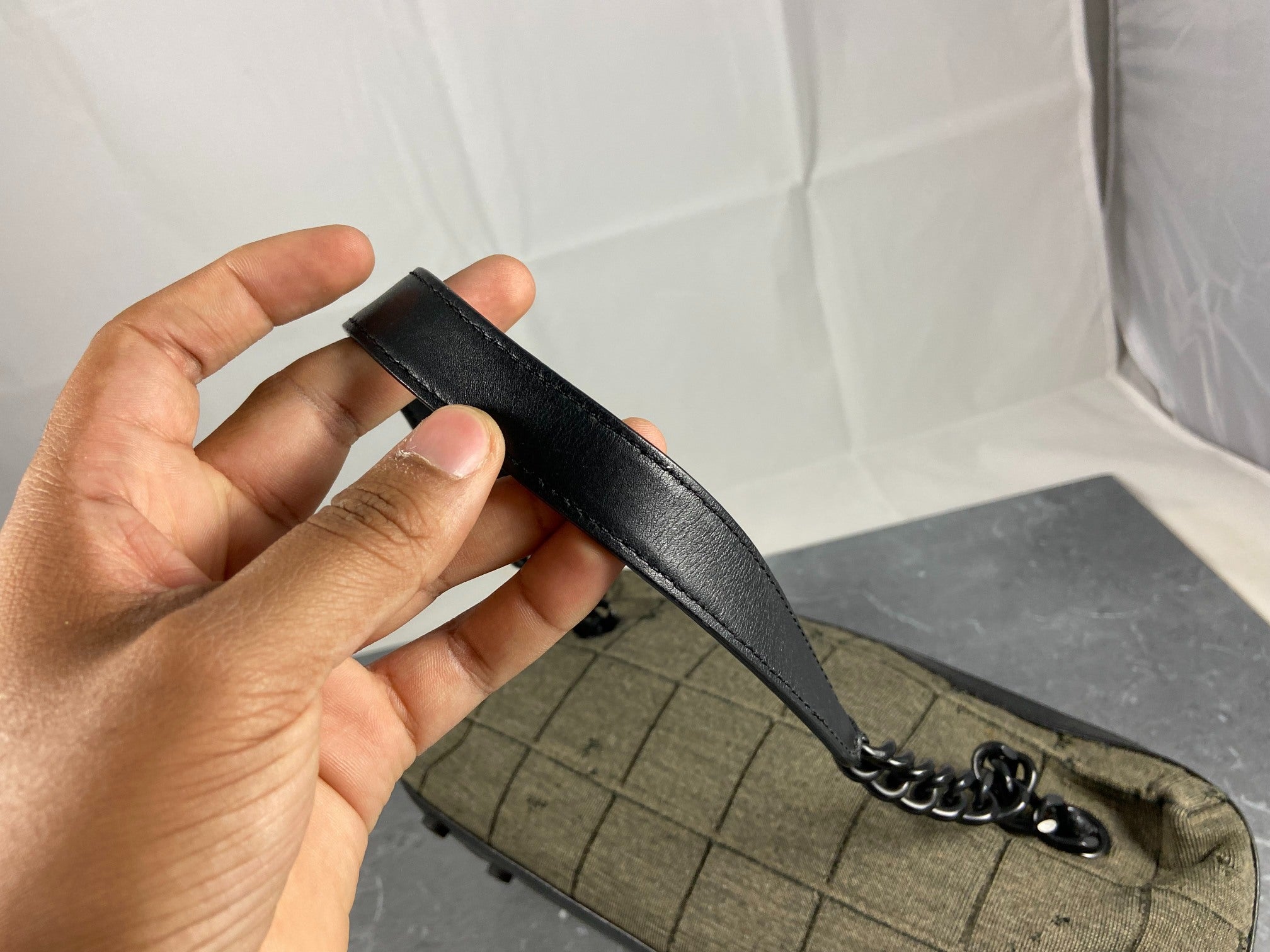 Chanel Wool Hand / Shoulder Bag Black