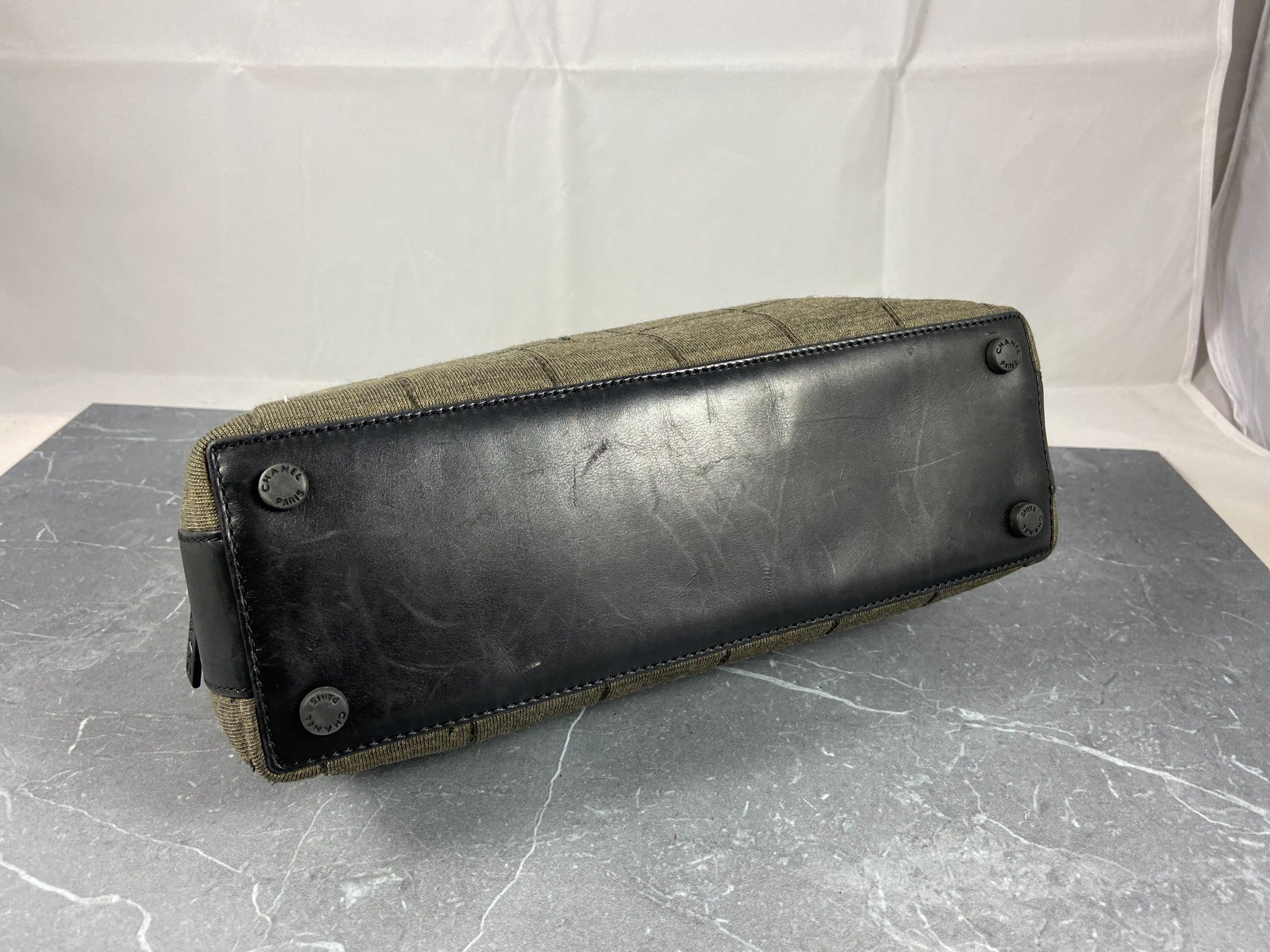 Chanel Wool Hand / Shoulder Bag Black