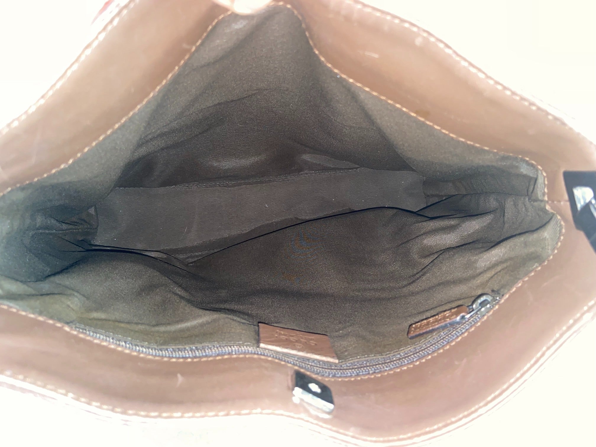 Gucci Hand / Hobo Bag Beige GG Monogram + Brown Leather