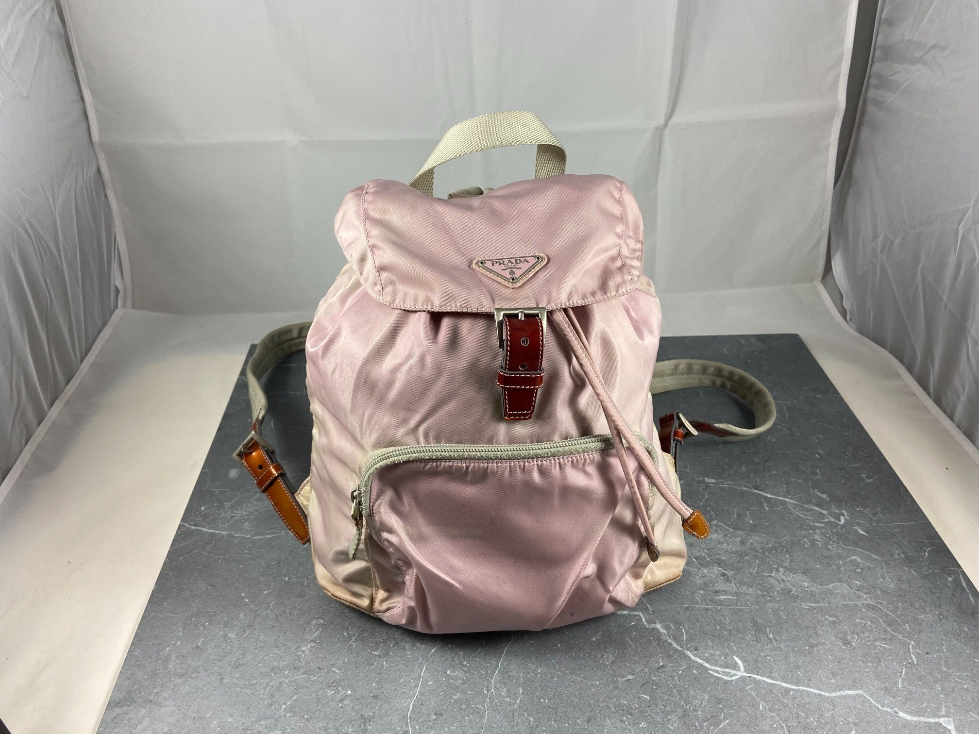 Prada Vela Sport Small Backpack Pink