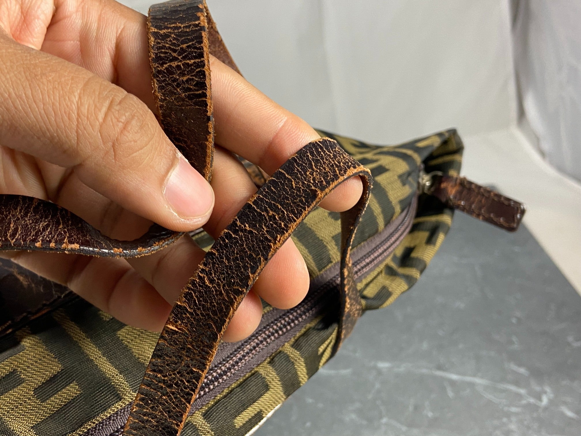 Fendi Hand / Tote Bag Tabacco Zucca Monogram