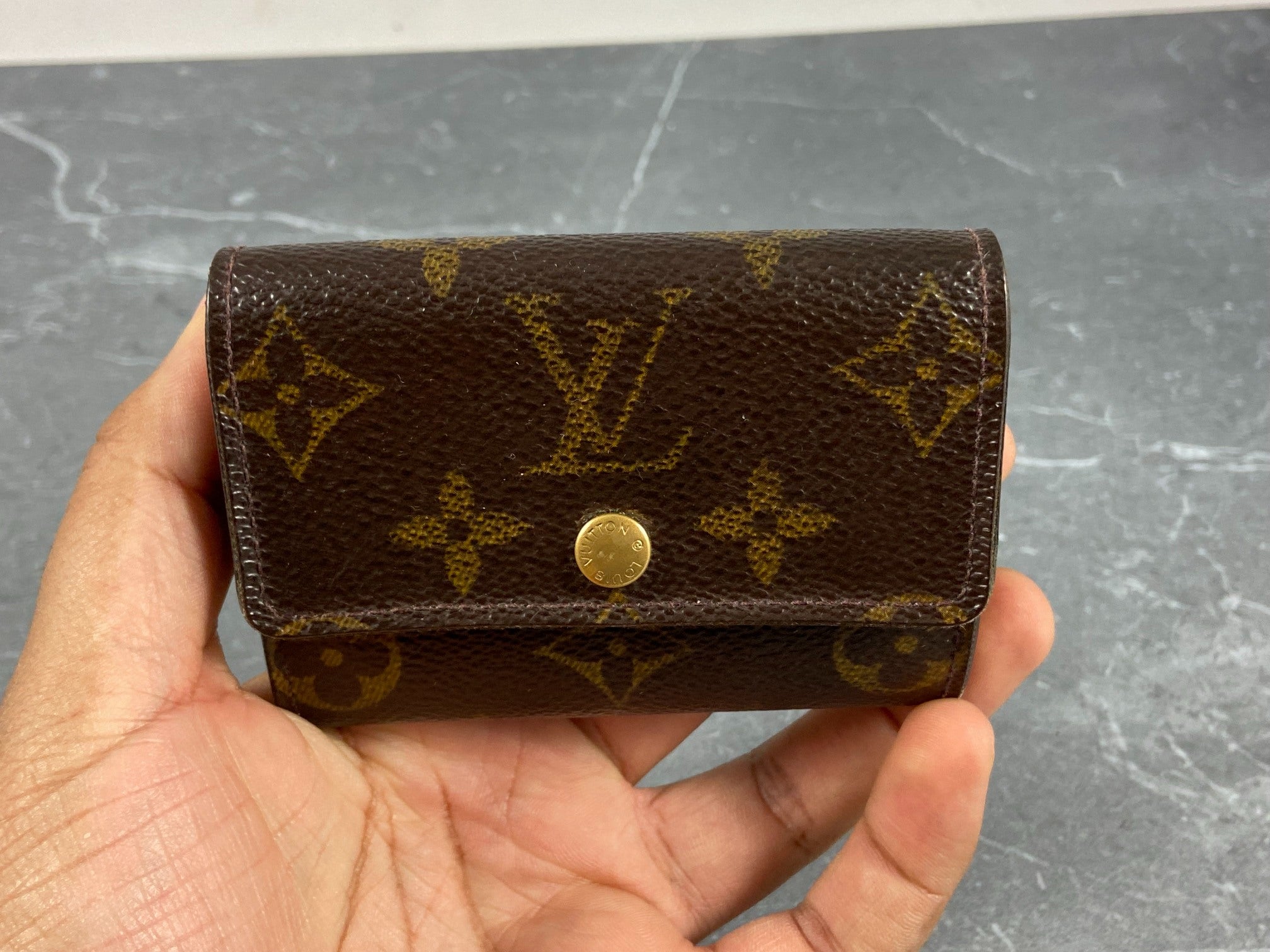 Louis Vuitton Small Wallet / Card Case Monogram Canvas