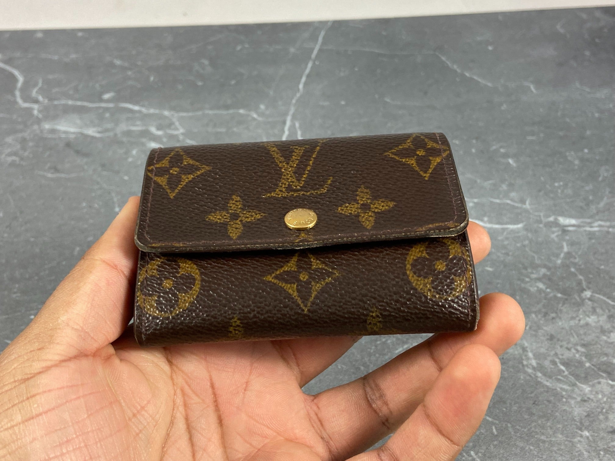 Louis Vuitton Small Wallet / Card Case Monogram Canvas