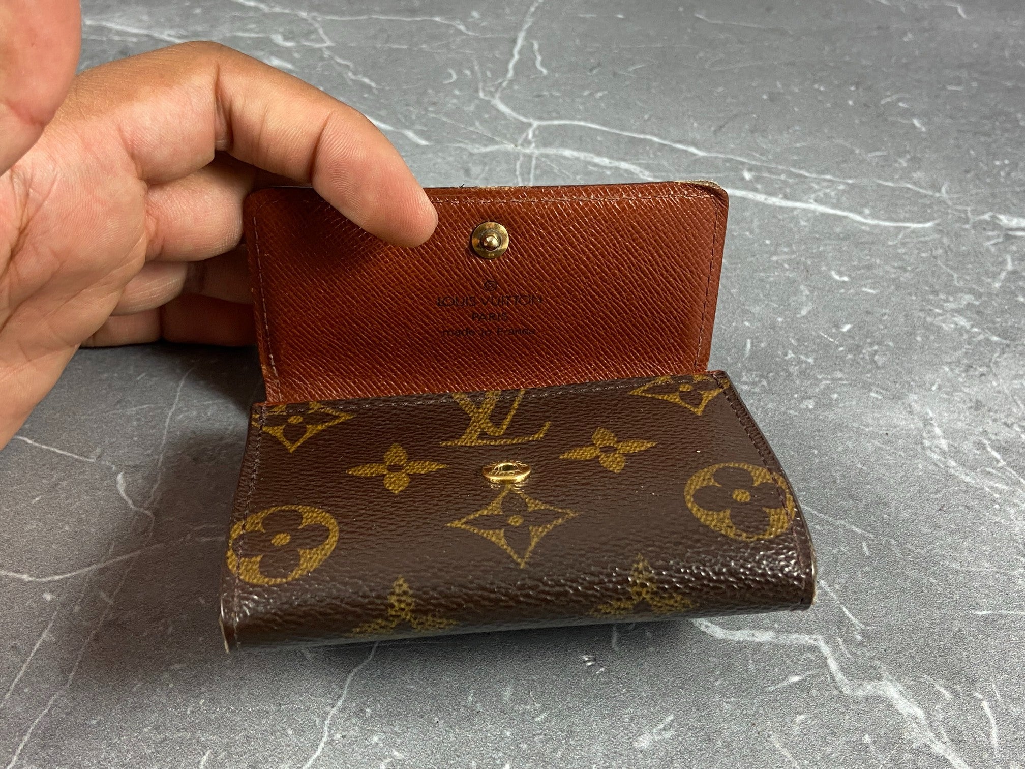 Louis Vuitton Small Wallet / Card Case Monogram Canvas