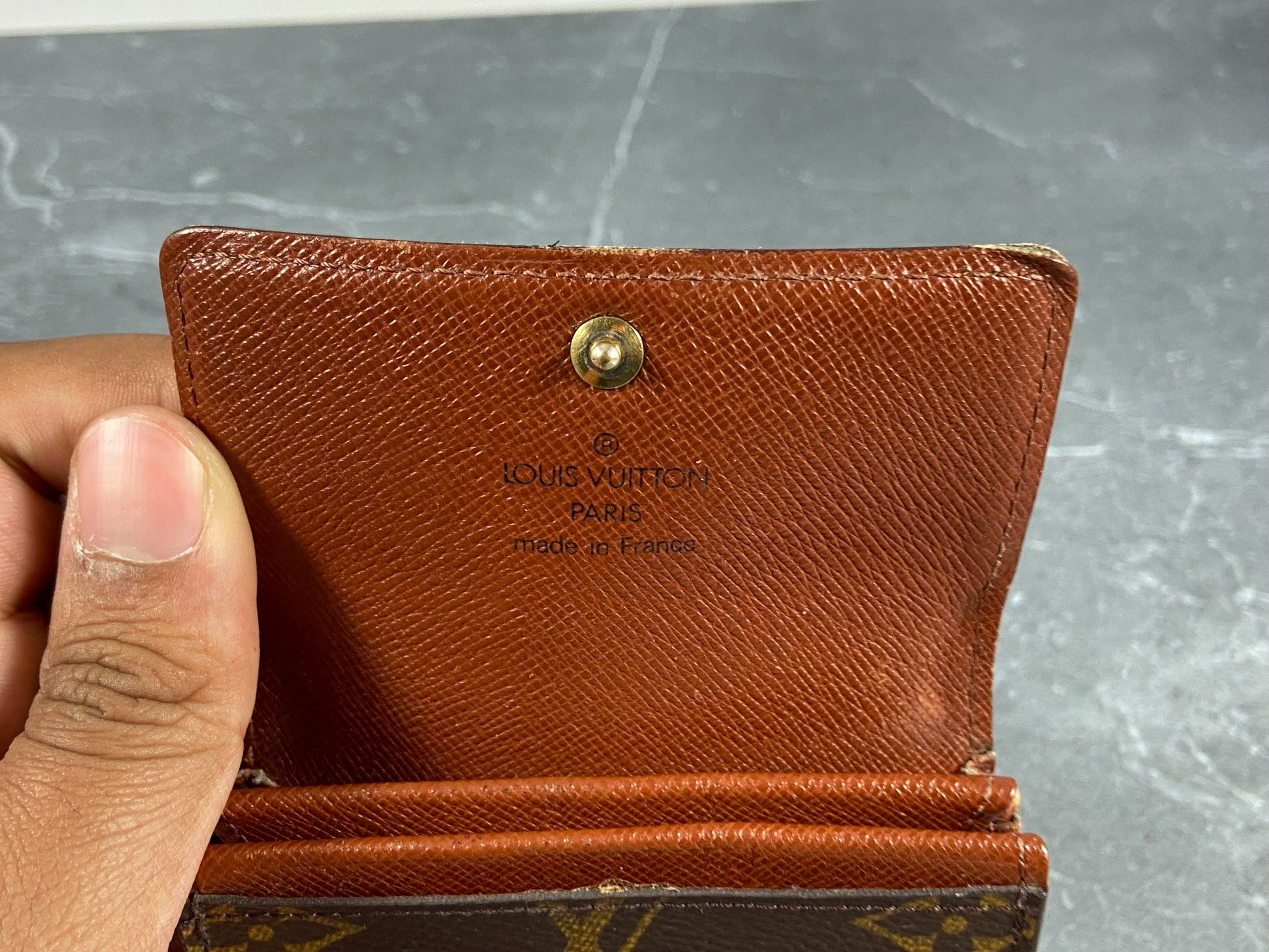 Louis Vuitton Small Wallet / Card Case Monogram Canvas
