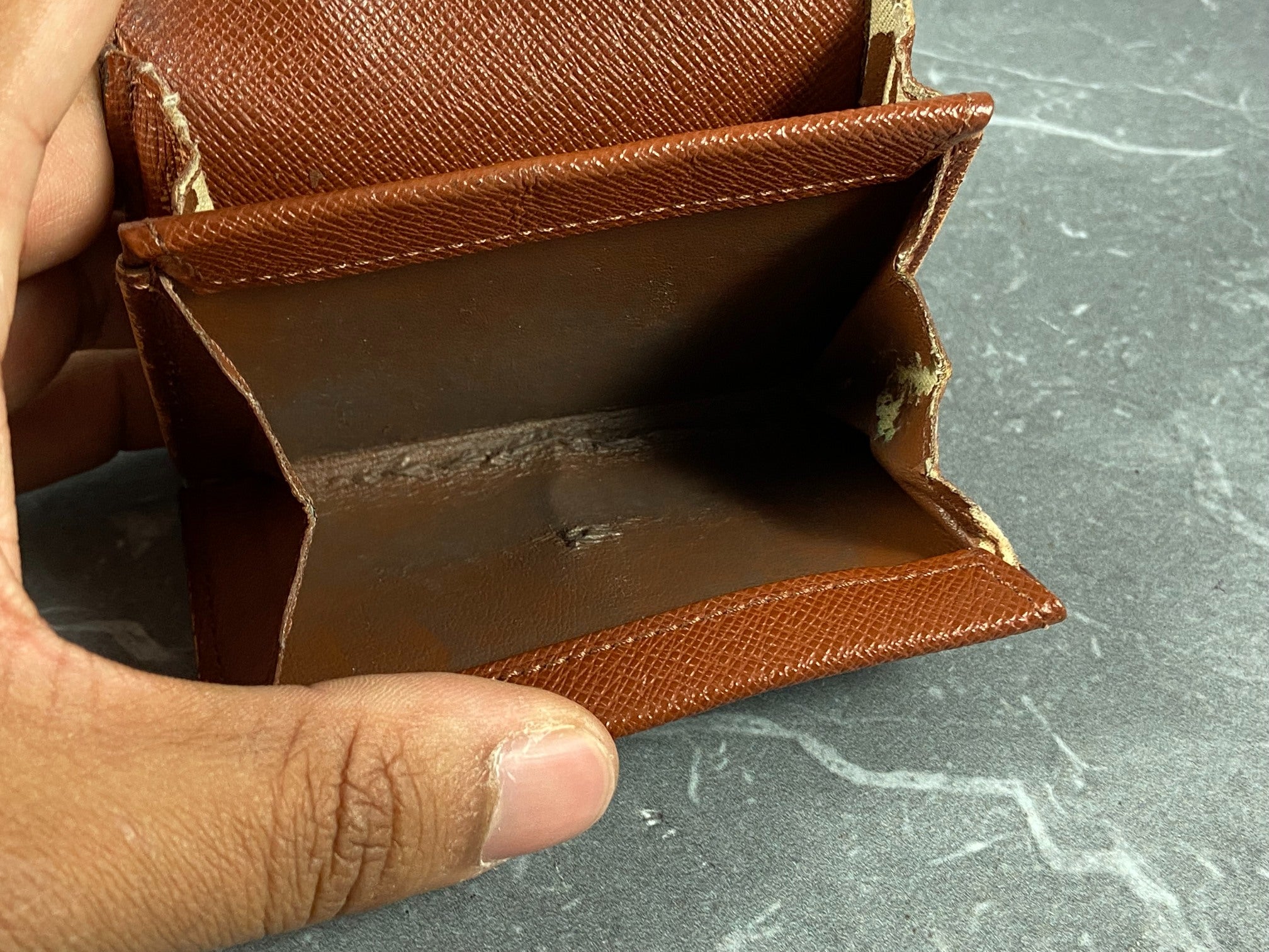 Louis Vuitton Small Wallet / Card Case Monogram Canvas