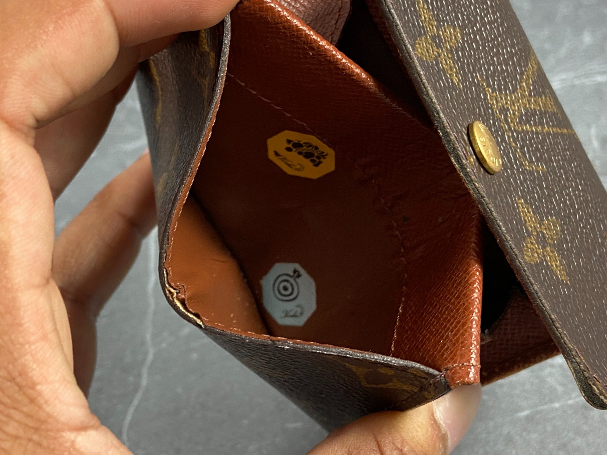 Louis Vuitton Small Wallet / Card Case Monogram Canvas