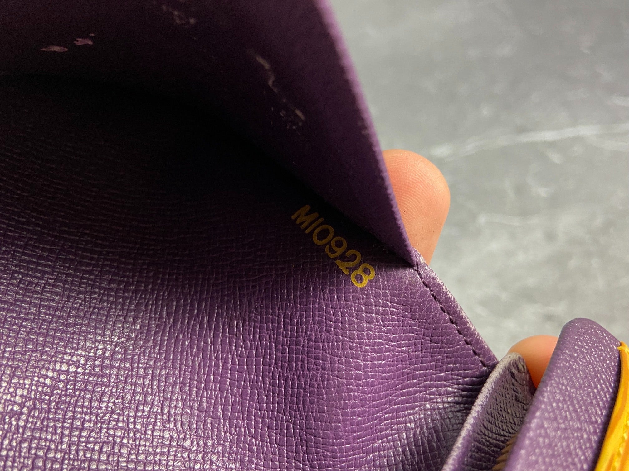 Louis Vuitton Porte-Monnaie Tresor Yellow Epi Leather