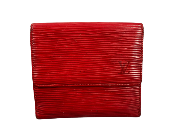 Louis Vuitton Elise Wallet Red Epi Leather