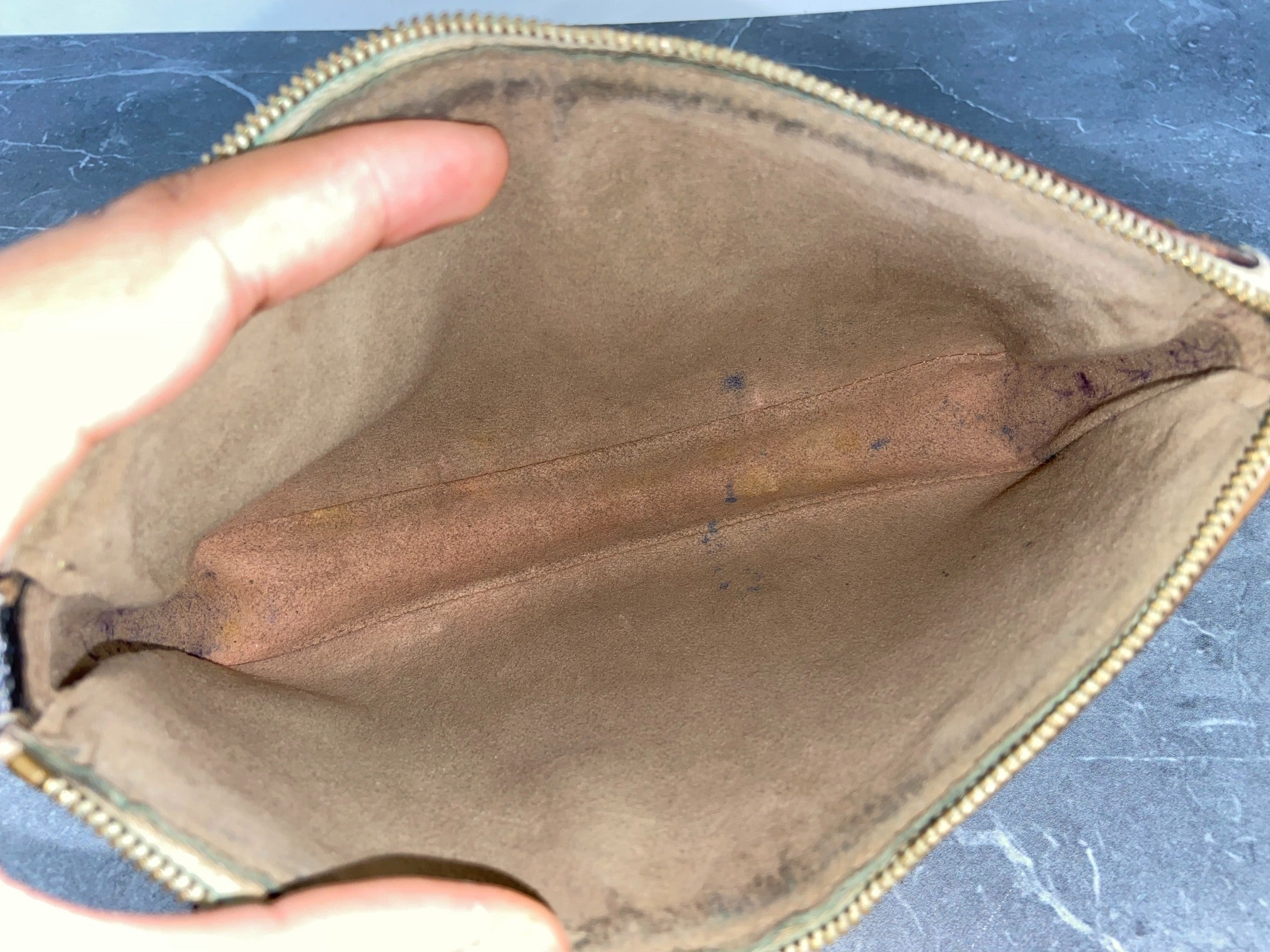 Louis Vuitton Takashi Murakami Multicolor Pochette Accessoires Black