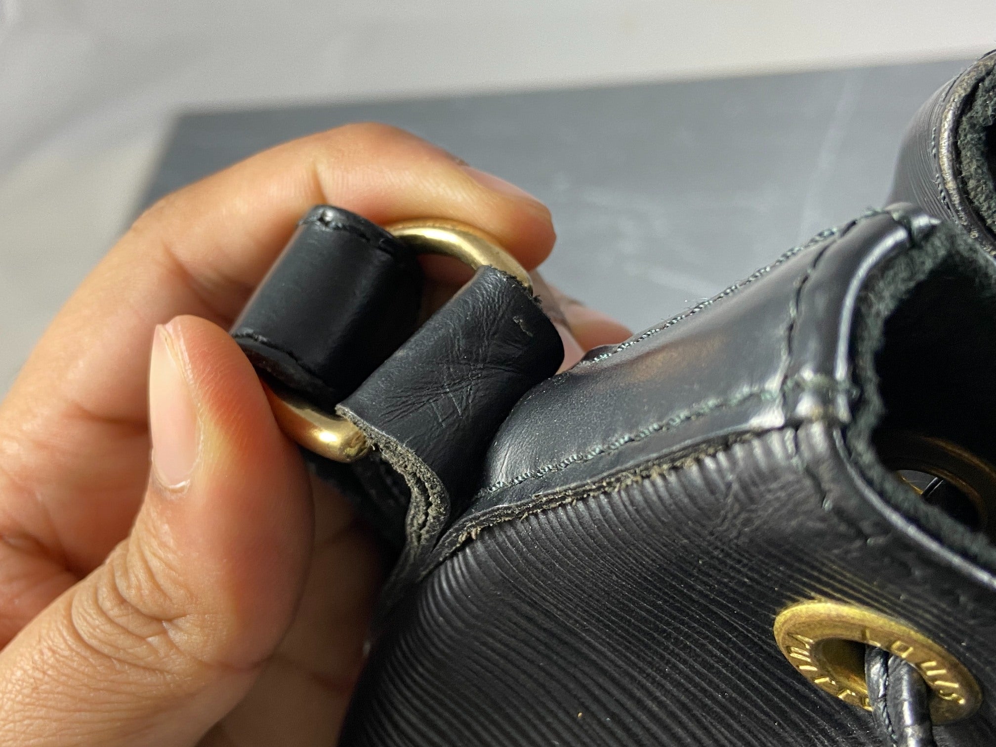 Louis Vuitton Sac Noé Petit Black Epi Leather