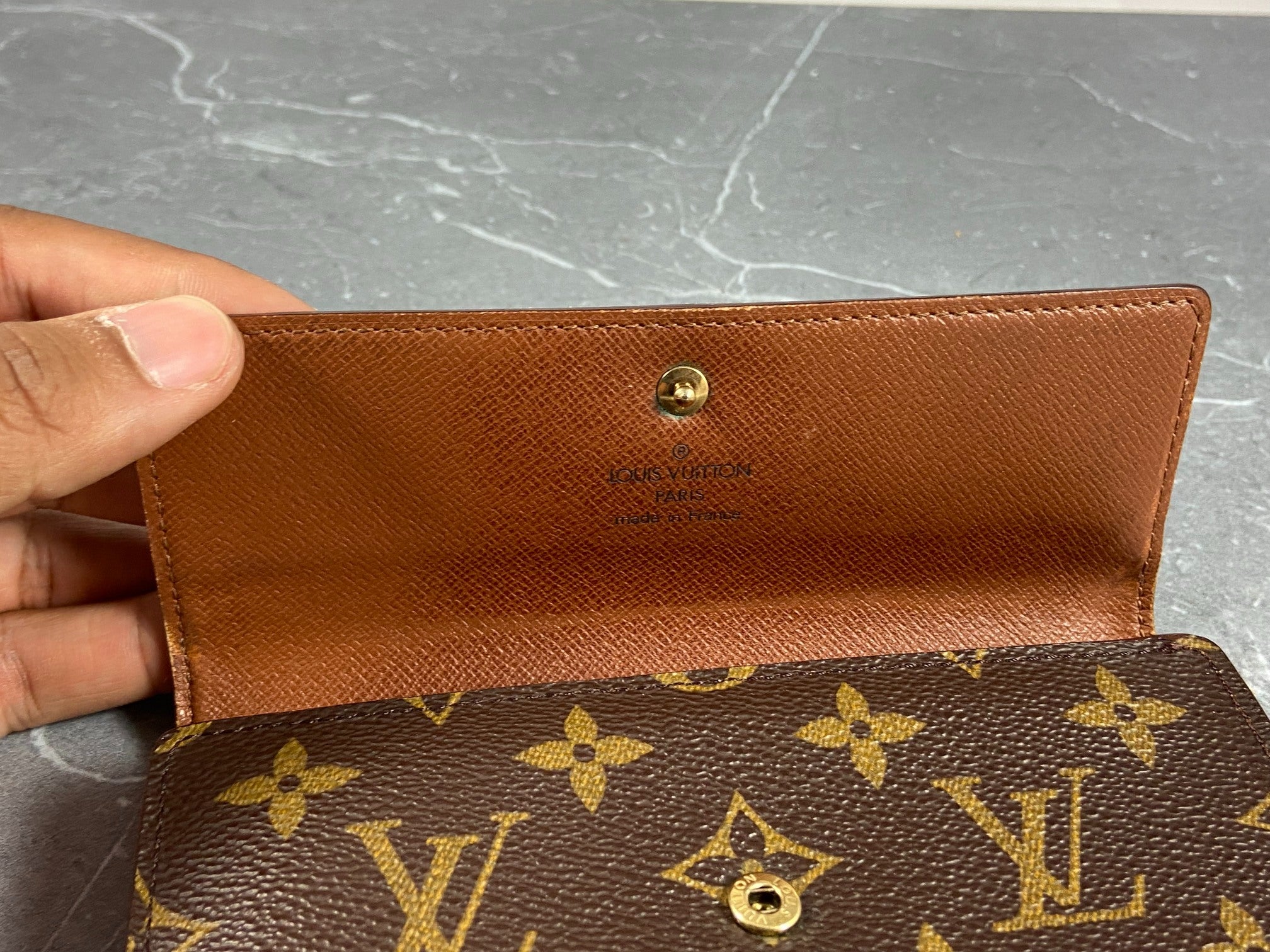 Louis Vuitton Porte Tresor Etui Wallet Monogram Canvas