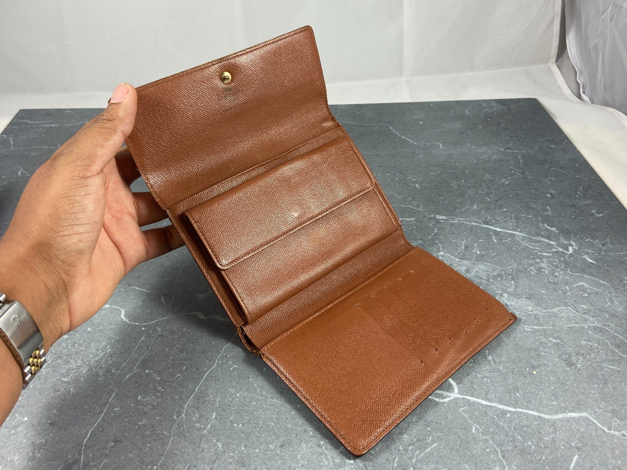 Louis Vuitton Porte Tresor Etui Wallet Monogram Canvas